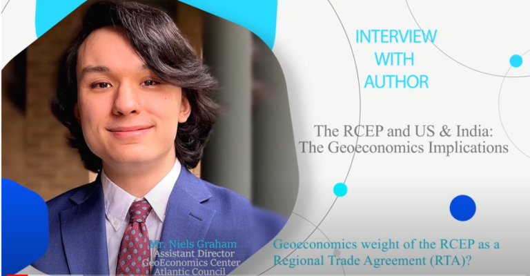 Interview With Author: The RCEP and US & India: The Geoeconomics Implications